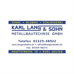 Karl Lang & Sohn Metallbautechnik GmbH, Welten Öffnungszeiten