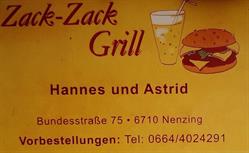 Zack-Zack-Grill Nenzing, Öffnungszeiten