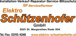 Elektro Schützenhofer GmbH, St. Margarethen an der Raab Öffnungszeiten