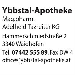 Ybbstal Apotheke, Waidhofen an der Ybbs Öffnungszeiten
