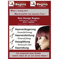 Hairdesign REGINA, Inh. Regina Schinnerl, Saxen Öffnungszeiten