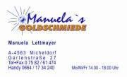 Manuela Ingeborg Lettmayer - Manuelas Goldschmiede, Micheldorf Öffnungszeiten