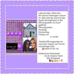 Haarstudio Cut & Creative Inh Nathalie Frank, Klagenfurt am Wörthersee Öffnungszeiten