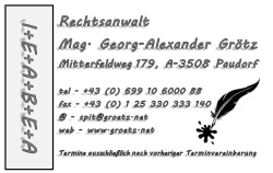 Rechtsanwalt Mag. Georg-Alexander Grötz, Paudorf Öffnungszeiten