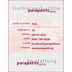 Parapatits Peter - Tischlerei und Bestattung, Markt St. Martin Öffnungszeiten