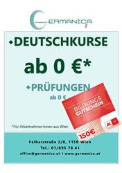 Germanica Bildungsinstitut GmbH, Rudolfsheim-Fünfhaus, Wien - Öffnungszeiten