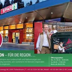 Spar Fieberbrunn, Öffnungszeiten