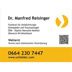 Dr. Manfred Reisinger, Mistelbach Öffnungszeiten