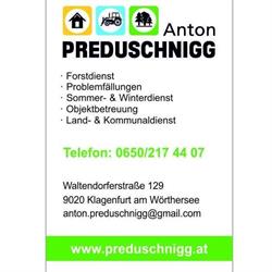 Anton Preduschnigg, Klagenfurt am Wörthersee Öffnungszeiten