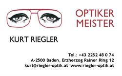 Optikermeister Kurt Riegler, Baden Öffnungszeiten