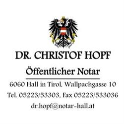 Dr. Christof Hopf, Hall in Tirol Öffnungszeiten