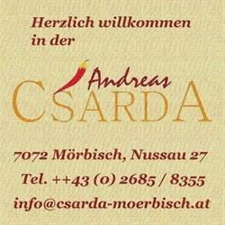 Gasthof Andreas Csarda, Mörbisch am See Öffnungszeiten