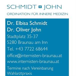 Dr. Schmidt + Dr. John - Internisten für Herz,Magen,Darm, Braunau am Inn Öffnungszeiten