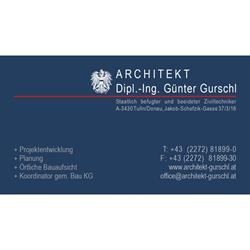 Architekt Dipl-Ing. Günter Gurschl, Tulln an der Donau Öffnungszeiten