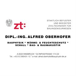 Oberhofer Alfred Dipl.Ing. ZT, Innsbruck Öffnungszeiten