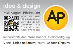 Pöchacker August - idee & design - Wohnstudio - Beratung-Planung-Möbelhandel-Montage, Gresten Öffnungszeiten