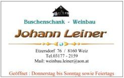 Buschenschank Leiner, Weiz Öffnungszeiten