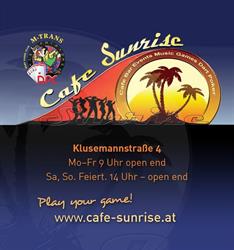 Cafe Sunrise, Graz Öffnungszeiten