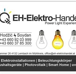 EH-Elektro-Handel Elektrotechnik - Elektroinstallationen - Photovoltaik - Smart Home, Lembach im Mühlkreis Öffnungszeiten