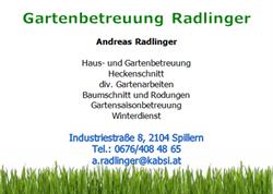 Gartenbetreuung Radlinger, Spillern Öffnungszeiten