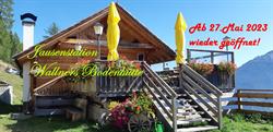 Jausenstation Wallners Bodenhütte, Sonnberg, Stall - Öffnungszeiten