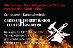 Schlosserei - Kunstschmiede Grasser Junior, Bad Kreuzen, Bad Kreuzen - Öffnungszeiten