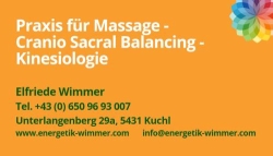 Praxis für Massage - Cranio Sacral Balancing - Kinesiologie, Kuchl Öffnungszeiten