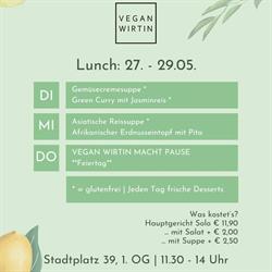 Vegan Wirtin Wels, Öffnungszeiten
