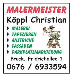 Malermeister Köppl Christian, Bruck an der Mur Öffnungszeiten