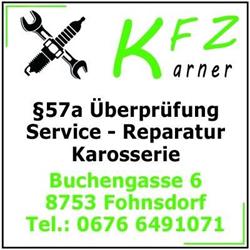 KFZ-Karner, Fohnsdorf Öffnungszeiten