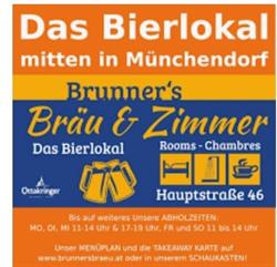 Brunner’s Bräu, Münchendorf Öffnungszeiten