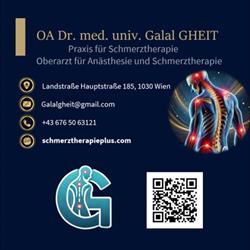 OA Dr. Galal GHEIT Schmerzpraxis, Wien Öffnungszeiten