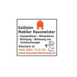 Gailtailer Mobile Hausmeister Knoop, Kötschach Öffnungszeiten